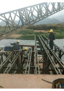 Prefabricated Temporary Steel Bailey Bridge Structure