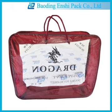 Custom made bags in china hot new products for 2015 cheap string rope handle pvc bag with zipper