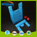 Blue HDPE T-Shirt Bag Grocery Bag Carrier Bag Handle Bag