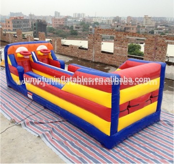 Popular exciting Inflatable Bungee Run with basketball hoop