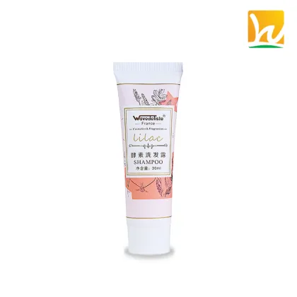 Lilac Enzyme Hotel Guest Shampoo Tube