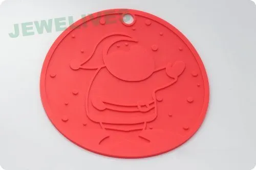 Silicone Cup Mat In Red Color 