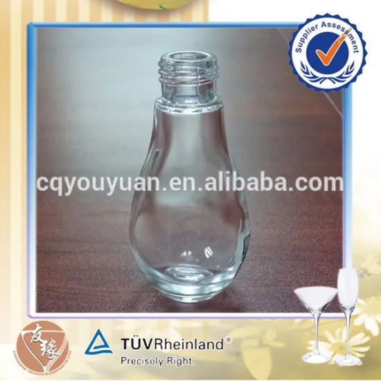 China cheap refillable clear glass 50ml mini bottle