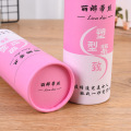 Embalaje de papel de tubo de brillo de labios rosa rosa personalizado
