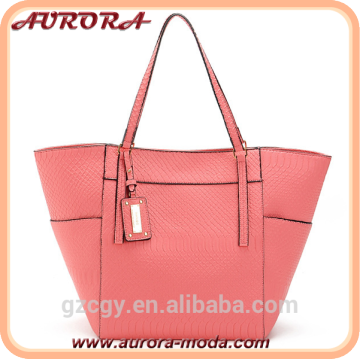 Customized simple fashion women bag handbags 2015 leather tote bags high quality alibaba china