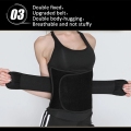 Custom Logo Fitness Neoprene Lower Back Brace Double Belt Curves Waist Trimmer, Lumbar Belt Waist Support For Women