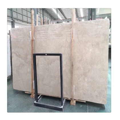 Customized Golden Leaf Beige Marble Adonis Slabs