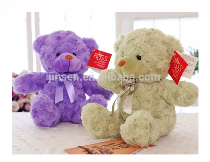 hot sale factory wholesale colorful plush teddy bear valentine plush teddy bear