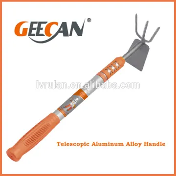 Telescopic rake and hoe