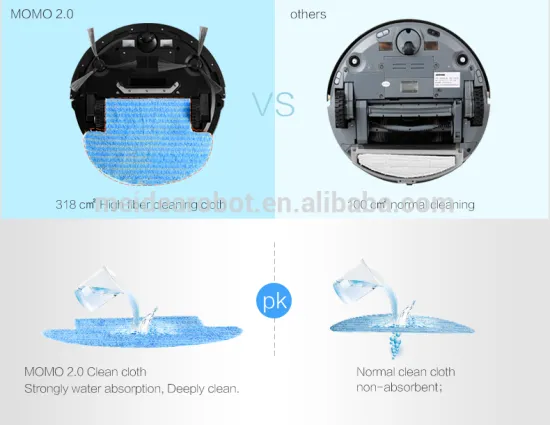 Seebest robot vacuum cleaner with 18W high power brushless motor,dry wet vacuum cleaner