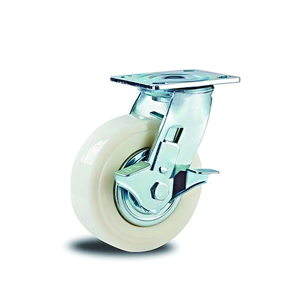 Heavy Duty​ Caster White PP&Caps Side Brake