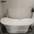 Freestanding Solid Surface Acrylic Soaking Bathtub