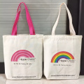 Bolsa de lona reutilizable con estampado de arcoirbow