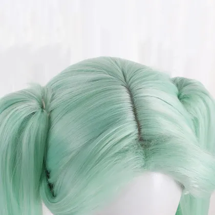 Cyan Color Double Ponytail Rebecca Cosplay Wig