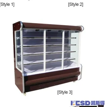 Supermarket Multideck Fruits Fresh Cabinet Vegetable Display Chiller Air Curtain Cabinet Showcase