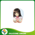 Disesuaikan dengan Logo 3D Anime silikon Mouse Pad