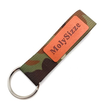 Personalized Custom Short Pu Patch Carabiner Keychain