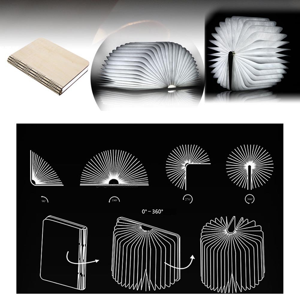 folding book light