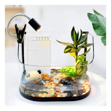 Low Water Filter Turtle Tank Accessories: Waterfall Filters with Rain Sprinklers for Circulation and Oxygenation