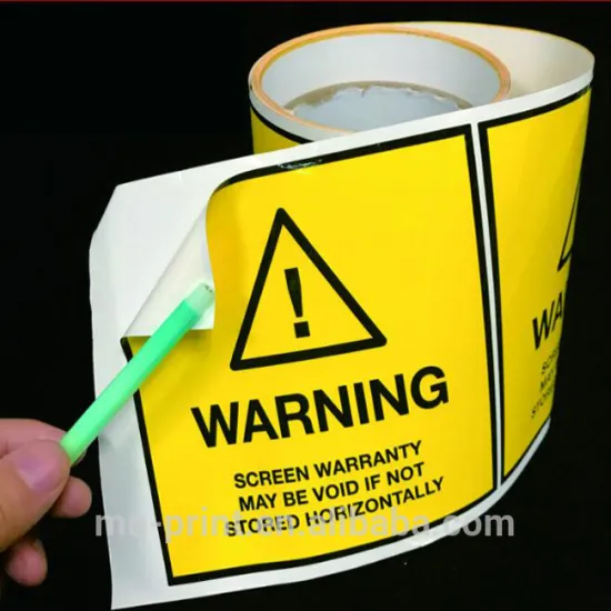 Custom Printed Self Adhesive Paper Sticker Label