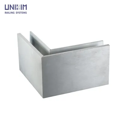 U-shaped groove balcony aluminum plate glass railing