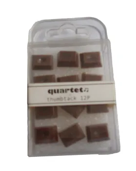 Chocolate shape plastic push pin