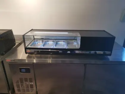 hoshizaki sushi cooler counter top sushi display freezer