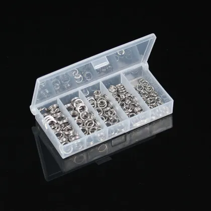 Stainless Steel Fishing Split O-Rings: Flat Split Rings for Quick Change