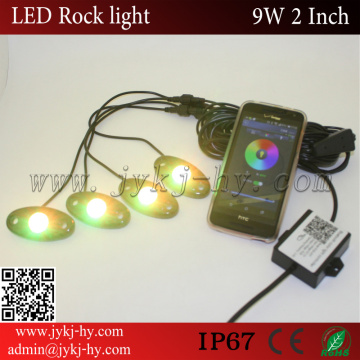 Offroad jeep wrangler accessories IP68 RGB led rock light