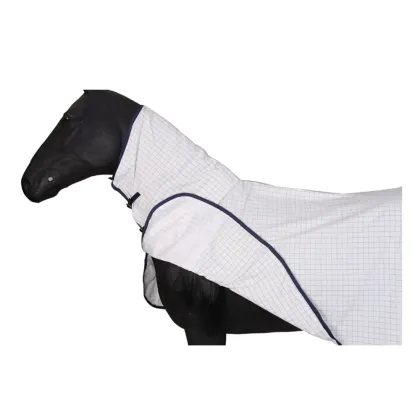 Combo White Horse Fly Rugs Checked