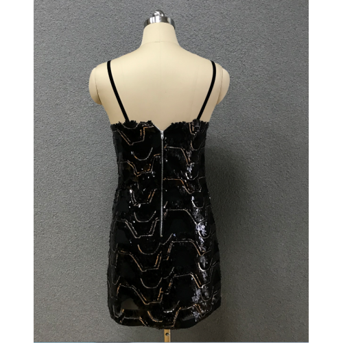 women's black simple dress