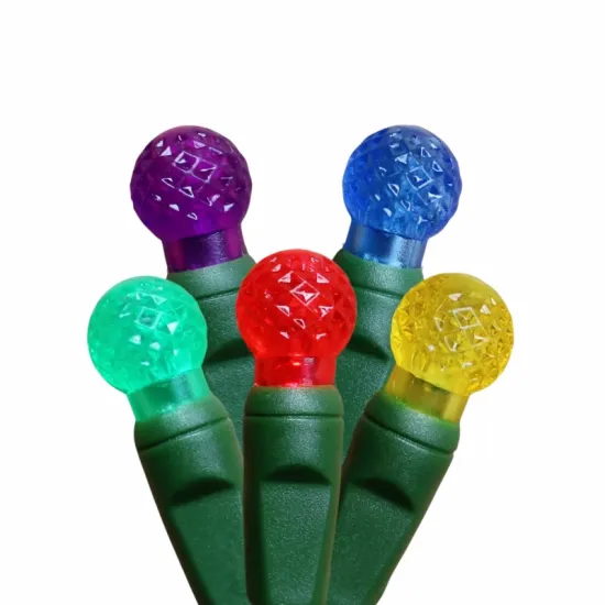 Commercial G12 100 LED 4" Spacing Globe String Lights for Christmas Tree Decoration