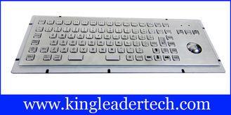 86 keys IP65 rated stainless steel industrial kiosk keyboar