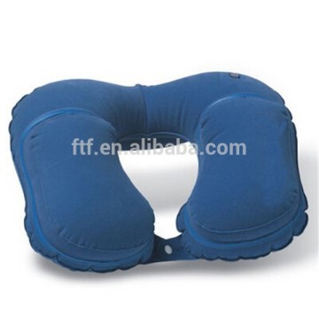 Lesiure inflatable pillow with a button