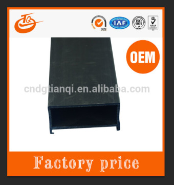 rigid and high glossy plastic extrusions square pvc tube rectangular pvc tube