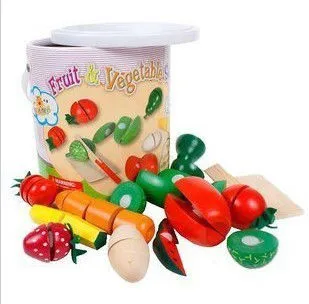 Wooden educational toys fruit vegetable kid toys child kitchen toys