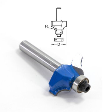 Professional Woodworking Router Bits: Guided Ovolo Round Over Beading Cutters for Precise Wood Carving and Detailing