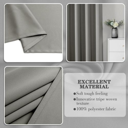 hot selling polyester ready made thermal blackout curtains