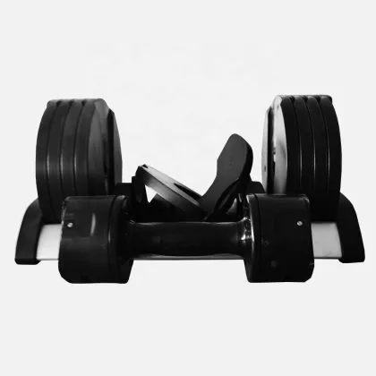 5lb Increment Fitness Full-Body Black Adjustable Dumbbells