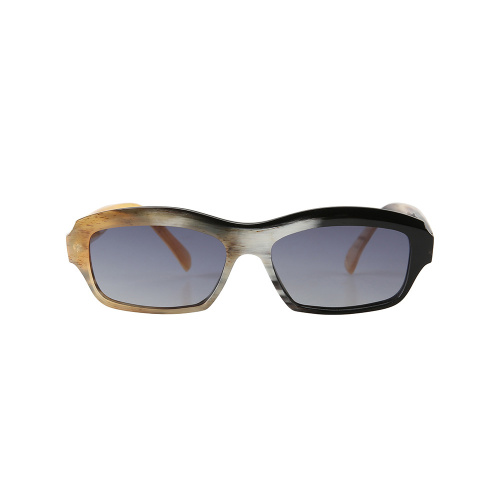 Black and White Buffalo Horn Sunglasses