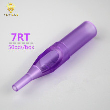 New 50pcs 7RT Disposable Purple Short Tattoo Tip Nozzle Round 7 Supply PSDT-7RT#