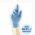 blue disposable nitrile gloves