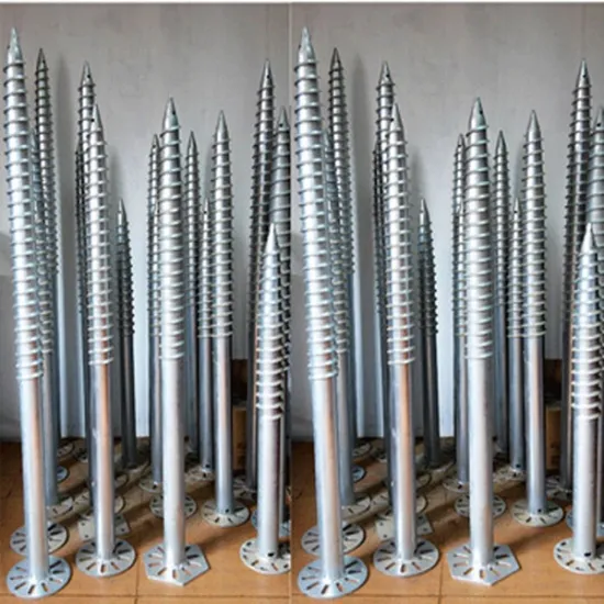 Hot Sale Galvanized Carbon Steel Ground Screw Pile
