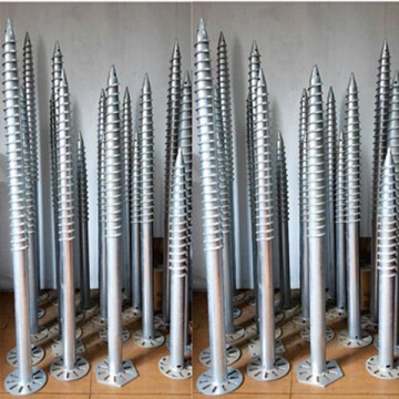 Hot Sale Galvanized Carbon Steel Ground Screw Pile