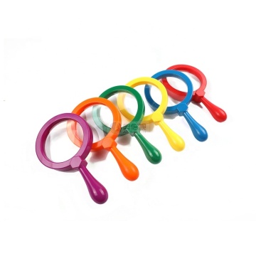 Hands-Free 3X Optical Magnifier: 90mm Colorful Kids' Handheld Magnifier with Light Stand