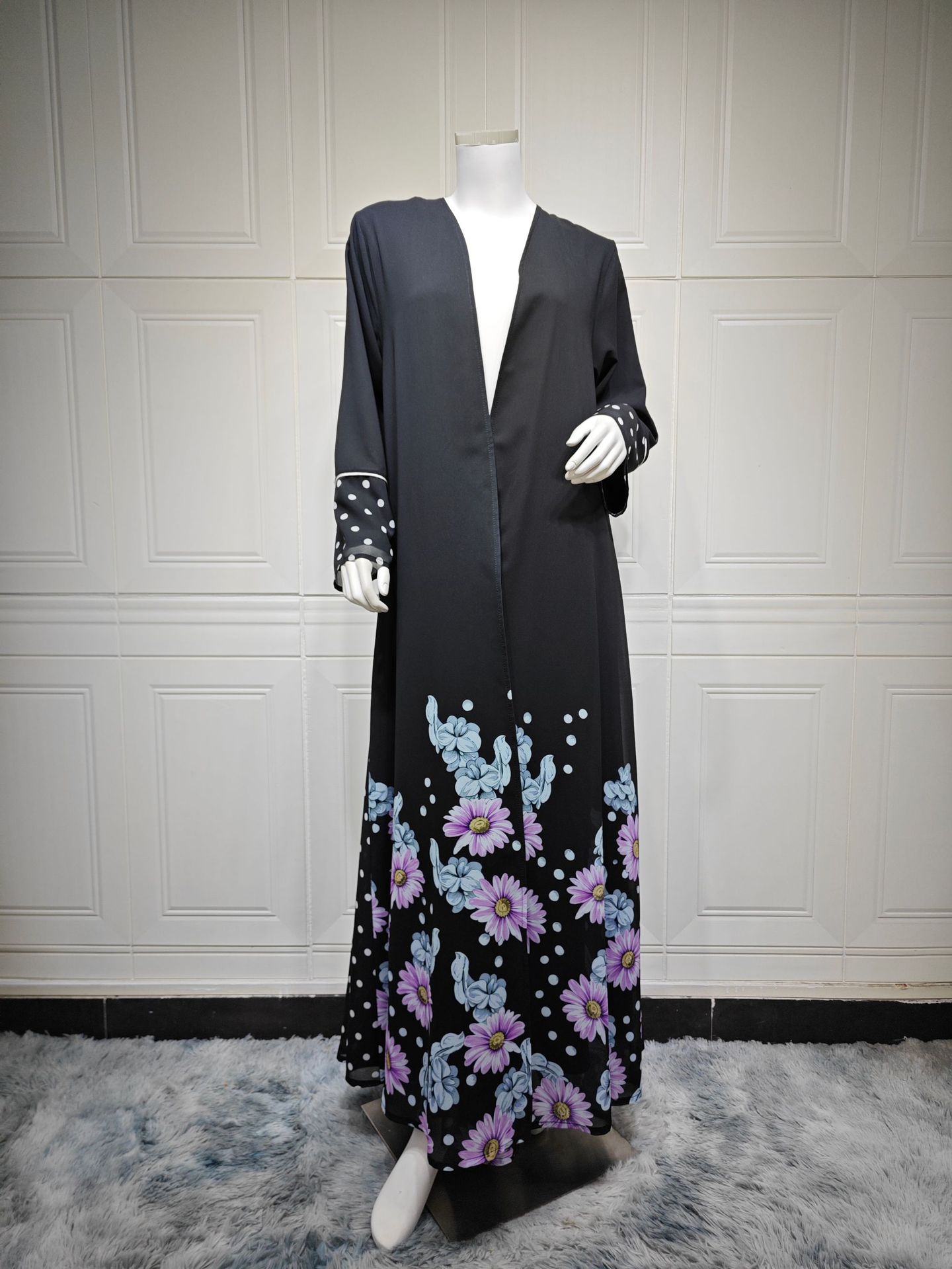 Floral Abaya Hijab Set MQ293 (2)