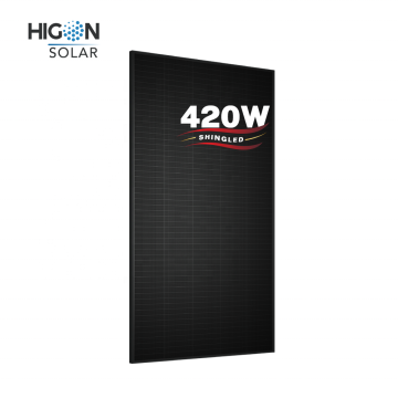 High-Efficiency Shingled Solar Panels 400W-420W for Home Use