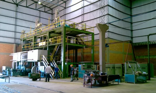 High efficiency AL-1600 SS 1600mm non woven fabric making machine with low price