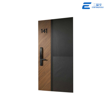 Puerta exterior de aislamiento térmico de aluminio fundido con panel completo