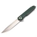 Stainless Steel Folding Blade Knife with G10 Handle Tactical Poacher Camping Knife Customized OEM Support